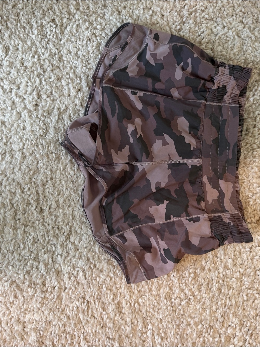 lululemon athletica Camo Athletic Shorts - Brown Pink